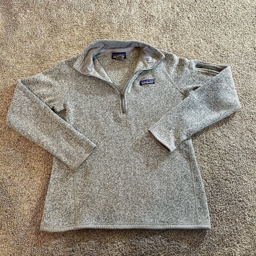 Patagonia Better Sweater Jacket Womens Small Gray Fleece Full Zip Pockets Warm